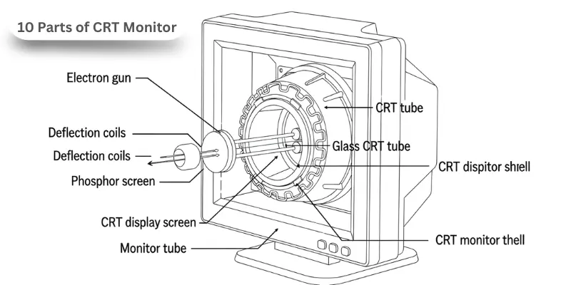 10 Parts of CRT Monitor