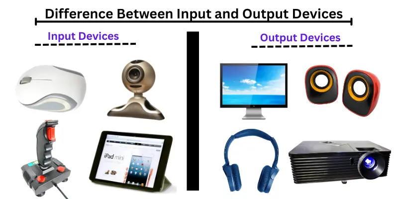 Difference between input and output devices