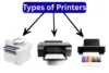 Types of Printers - Post Thumbnail