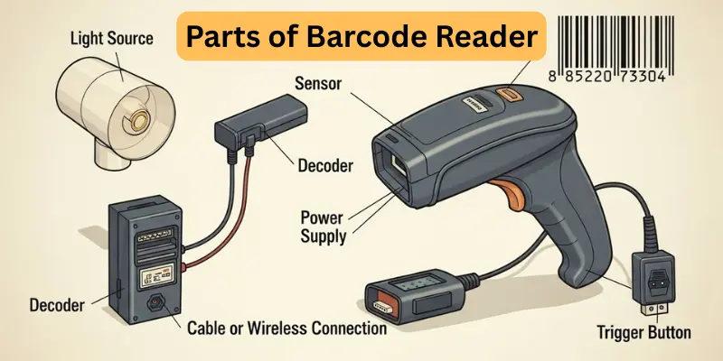 5 Parts of Barcoder Reader