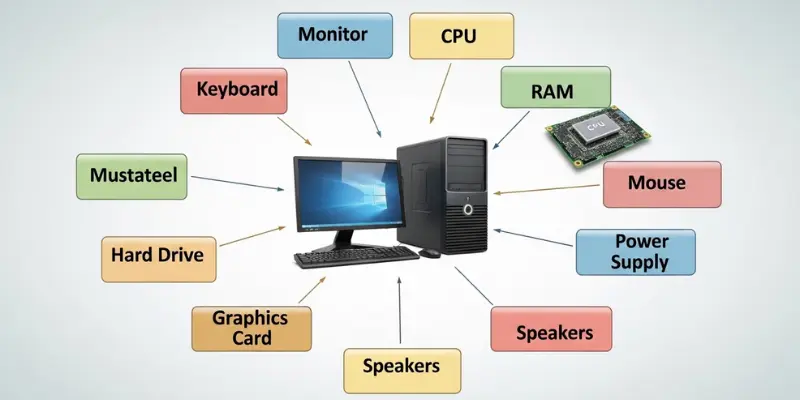 Parts of Desktop Computer