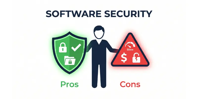 pros and cons of software security