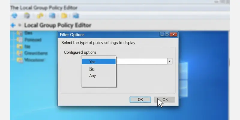 The type of policy settings to display